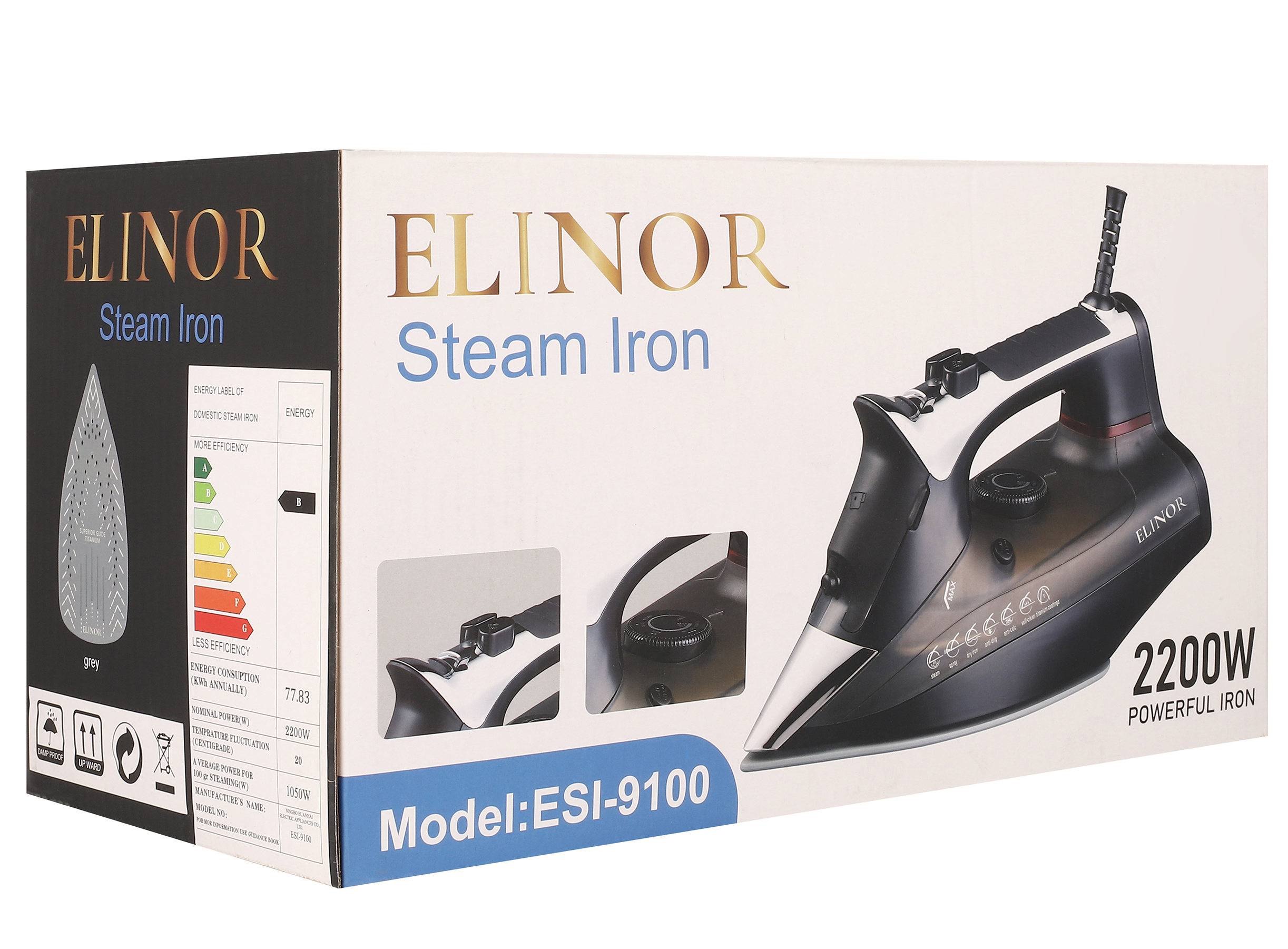 اتو بخار الینور (Elinor) مدل ESI-9100