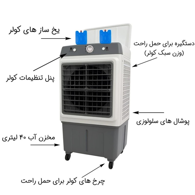 کولر آبی سلولزی پرتابل وان لایف (One Life) مدل AC-2800